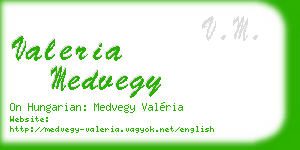 valeria medvegy business card